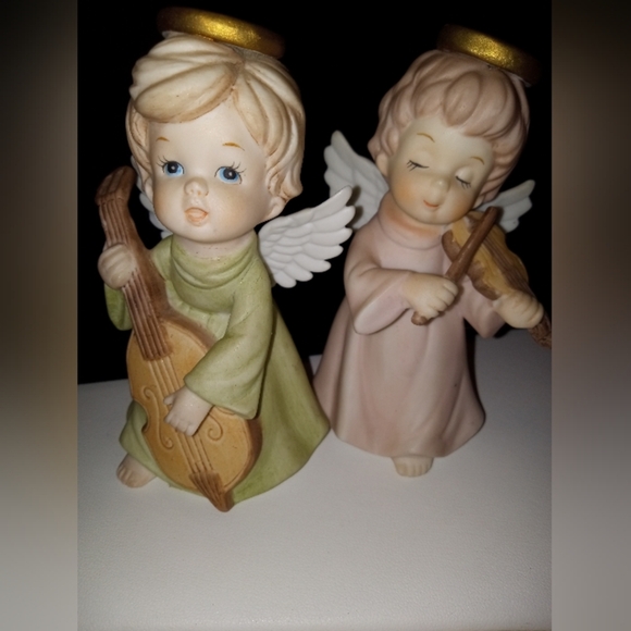 Lefton Other - Vintage Lefton 1986 Christopher Collection Angels with Violin and Guitar